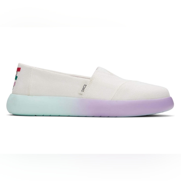 Toms Shoes - (3/$50) Toms Womens' Alpargata Mallow White Canvas Ombre